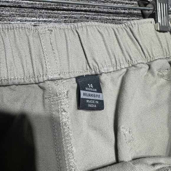 Carhartt Shorts Women's Size 14 REG Khaki Relaxed Fit Work BS5730-W - Picture 2 of 13